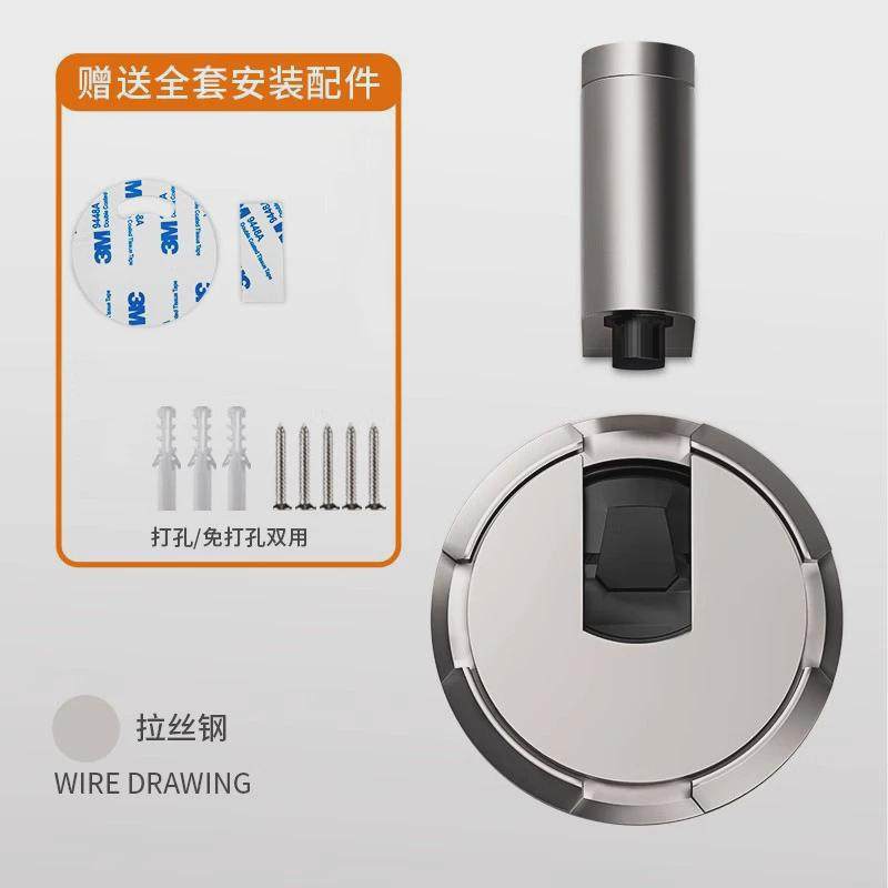 免打孔推压地吸卧室房门强力防风门吸门碰磁门挡卫生间机械锁止无