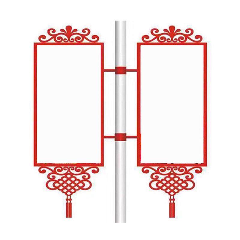 太阳能路灯杆灯箱广告牌灯箱电线杆广告牌双面户外道旗灯箱发光