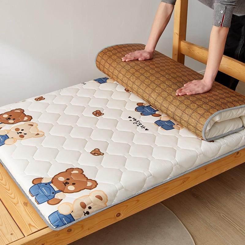 学生宿舍床垫褥子单人垫子榻榻米折叠化纤软垫双人床垫床褥铺地底