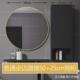 带灯实木镜柜轻奢圆形智能镜子单独挂墙式 浴室卫生间玻璃门置物架
