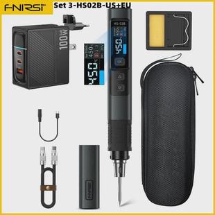 02智能维修100w便携式 fnirsihs 恒温焊台焊笔家用电烙铁焊接