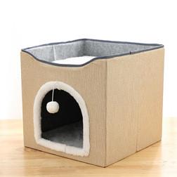 猫窝双层四季通用猫咪房子可折叠空间大不占地猫屋猫房子猫别墅