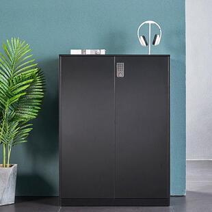 组合落地文件柜隔断组合矮柜钢制密码锁柜子办公室推拉式桌边柜