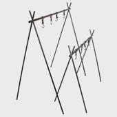 户外野营置物架三角架拆轻便可露营支架多挂钩晾衣架野炊挂物用具