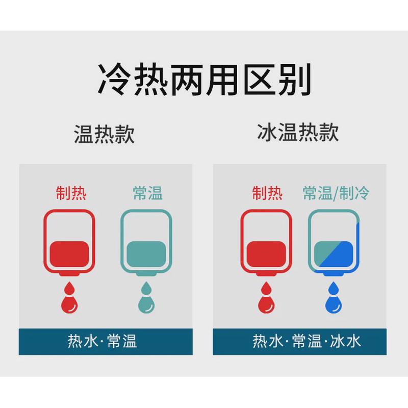 饮水机台式温热冰热可选制冷制热小型学生宿舍桌面迷你大小桶通用