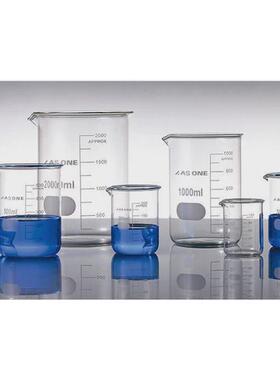 ASONE亚速旺三角烧瓶圆口锥形烧瓶asone玻璃烧杯细口烧瓶量杯