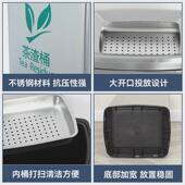 不锈钢茶水桶茶渣桶功夫茶具配件茶台废水垃圾筒茶水分离过滤桶筒