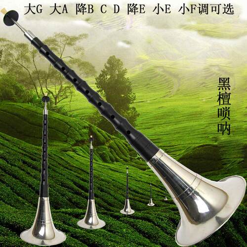 精制黑檀唢呐乐器大ga降bcd降e可选f小