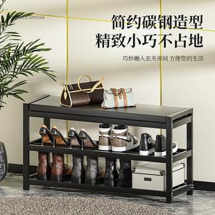 架不锈钢可坐式 2024爆款 鞋 新款 柜子 家用门口一体换鞋 凳入户收纳鞋