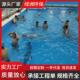 镀锌板帆布鱼池户外大型支架游泳水池可移动儿童水上乐园蓄水池