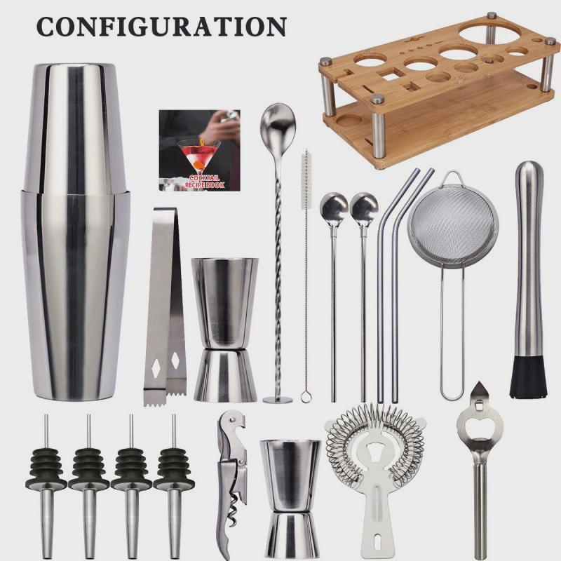 拆卸竹架调酒器套装鸡尾酒调酒器酒吧工具摇壶吸管雪克杯CG1236Z