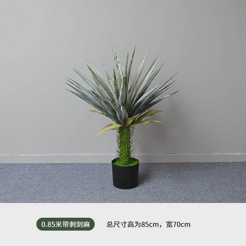 仿真植物盆栽商场剑麻带刺酒店橱窗民宿陈列布置热带肉类剑麻装饰