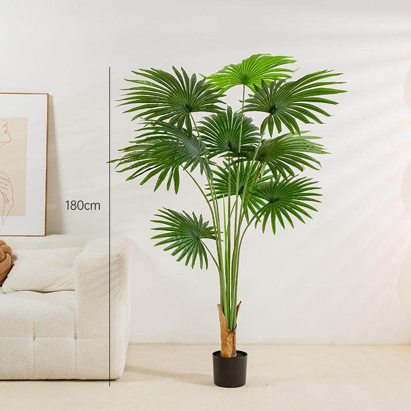 新款仿真扇葵盆栽植物大型假树绿植摆件室内装饰蒲葵唐棕葵