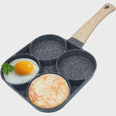 Egg Frying Pan Nonstick Pancake Pans 4-Cups Cookware Pancak1