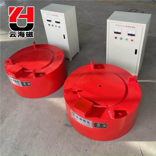 热销电磁强磁除铁器悬除铁器电磁挂式除铁器圆盘圆盘式电磁除铁器
