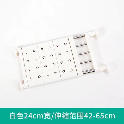 卧室厨房柜子收纳衣柜分层隔板可伸缩免钉隔层架家用橱柜置物架子