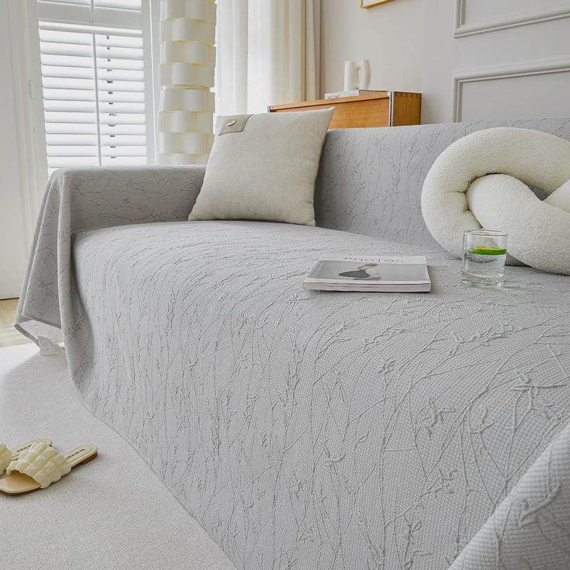 夏季冰丝沙发巾凉感沙发全盖布新款简约沙发套罩防滑多功能盖垫巾