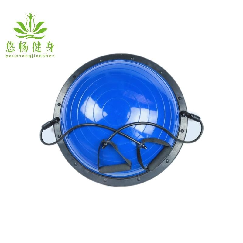 直销58cm波速球防爆加厚瑜伽半球半圆按摩平衡球普拉提健身球