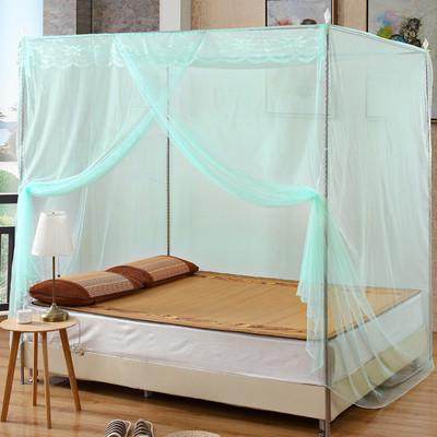 gz6m定做单人门蚊帐单开家用1.5米1.8m床落地纹帐1.2公主风加密2