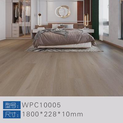 现货WPC地板室内装修木纹spc锁扣地板家用软木垫防水防霉地板10mm