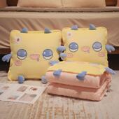 抱枕被子两用办公室卡通午睡二合一毯子枕头沙发汽车靠枕车载加厚