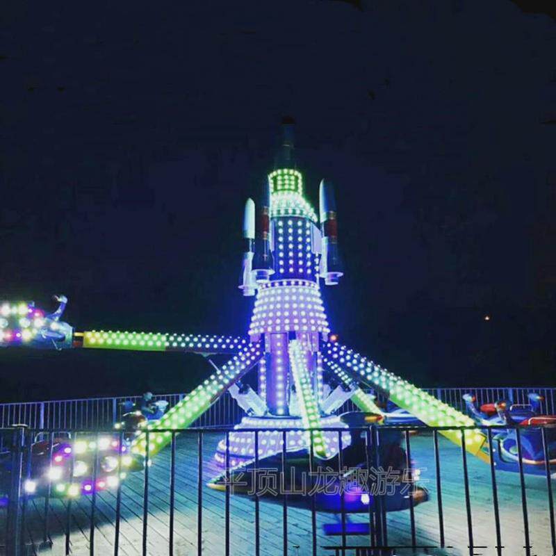 新款自控飞机游乐场设备大型景区公园儿童乐园8臂旋转升降飞机厂