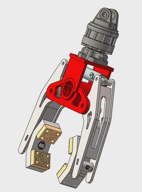 机械手夹具配件水口动单夹具双动2015s夹子1615d手指气缸气动夹具