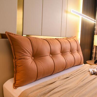 高级感科技布无床头软包靠垫万能榻榻米床上靠枕大靠背可拆洗改造