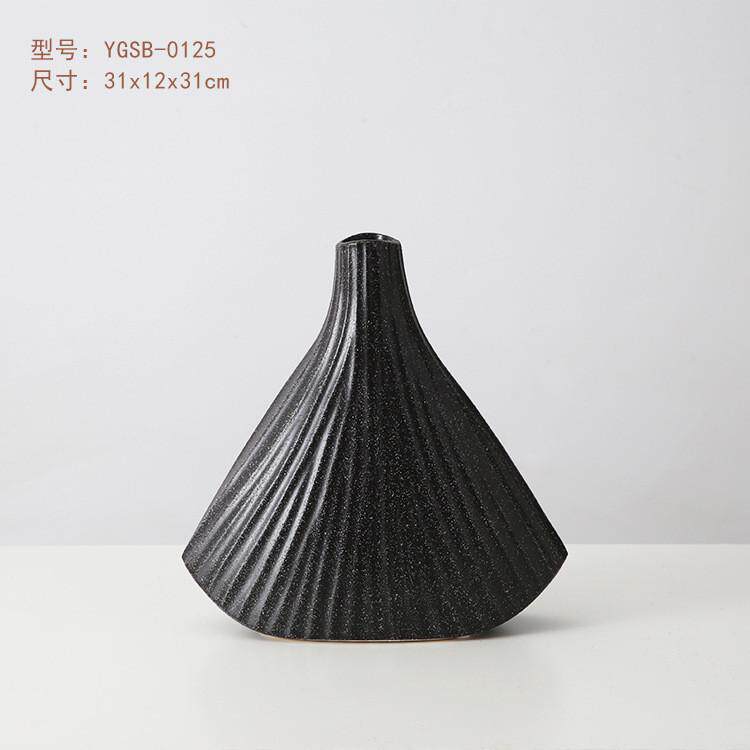 简约贝壳陶瓷摆件酒店瓷器摆设客厅玄关前台工艺品软装装饰品