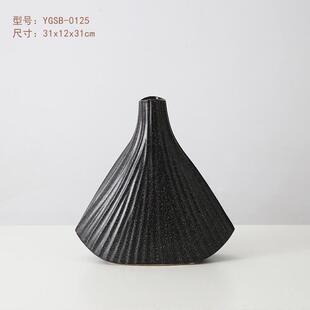 简约酒店陶瓷摆件贝壳前台摆设客厅玄关瓷器工艺品软装装饰品