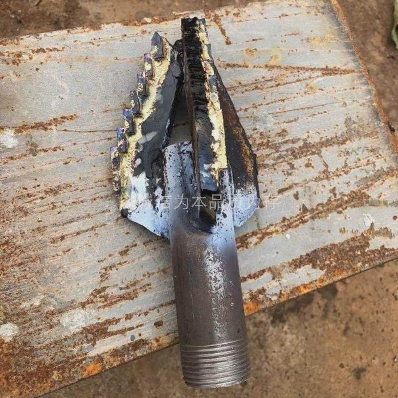 手持式小型打井机 家用打井机钻头6到18公分 两叶三叶合金钻头