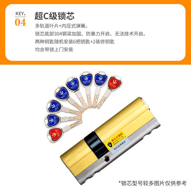 北京防盗门锁芯换上门家用通用型超c级入户门修锁体把手安装服务