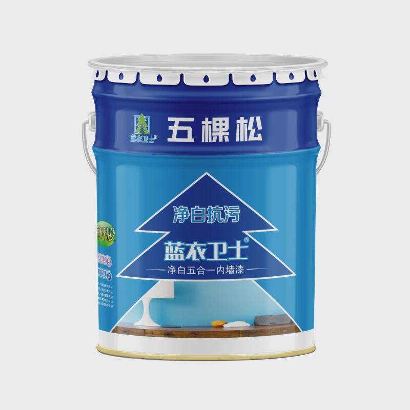 白色卫士内墙涂料室内蓝衣乳胶漆厂家直供水性内墙漆内墙乳胶漆