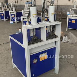 不锈钢圆管坡口机方管冲圆孔方孔切断切角下料护栏对接绞口冲弧机