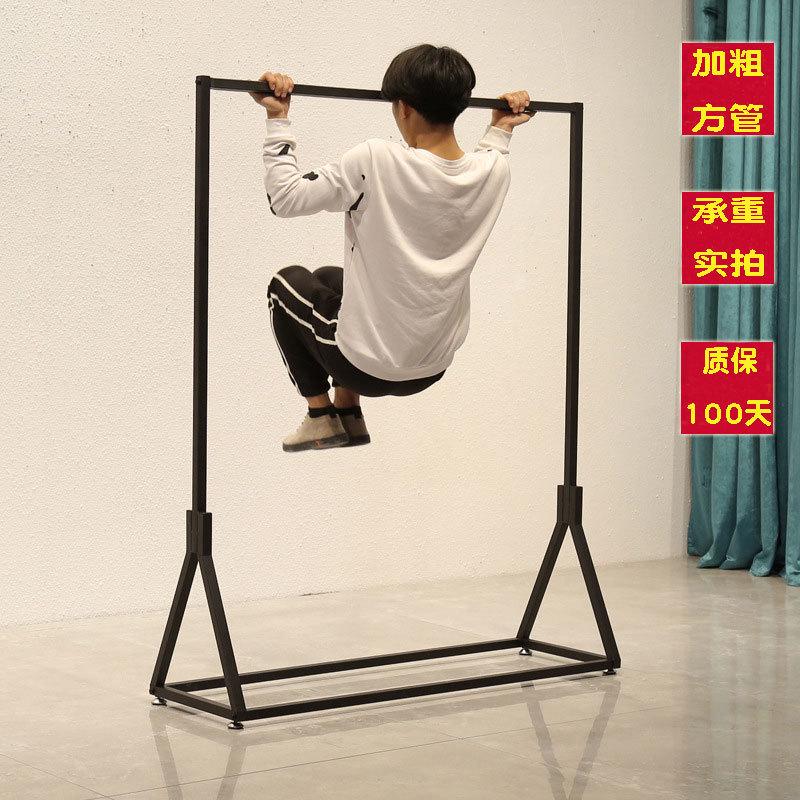 服装货架铁艺童装架服装店展示架金色中岛架挂衣杆衣帽架
