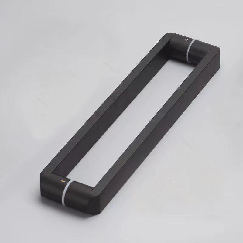 玻璃门拉手木门有框门灰色古铜色黑色玫瑰金香槟金简约不锈钢把手