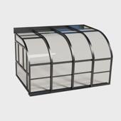 移动伸缩阳光房智能高档可折叠网红餐厅轨道别墅铝合金阳光房