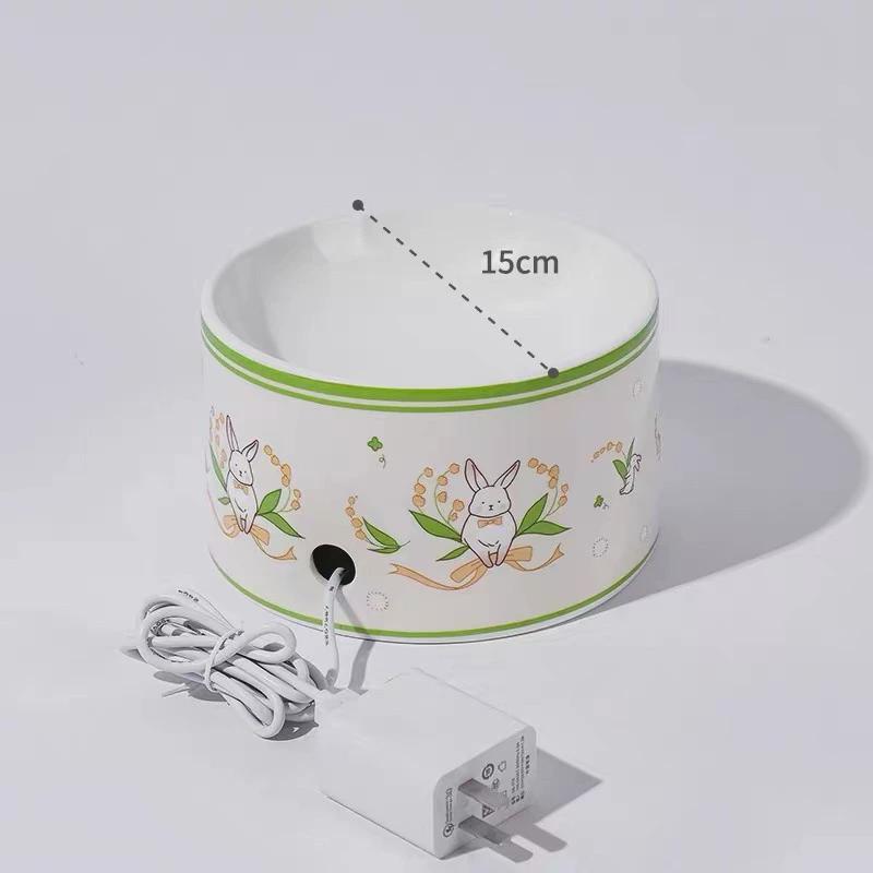 猫咪饮水机流动不插电自动喂食器狗狗饮水器宠物喝水食盆防打翻碗