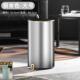 厨房家用商用办公室脚踏式 静音缓降圆柱形双层大容量不锈钢垃圾桶