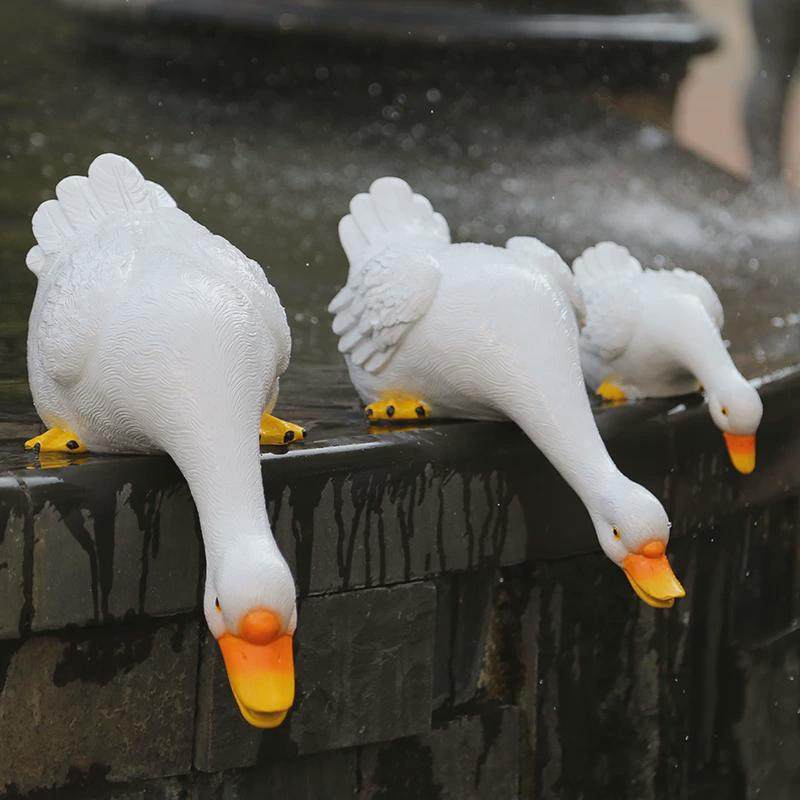 热销户外庭院假山水景鱼池装饰造景喝水创意仿真动物大号布置鸭子,家居饰品,装饰摆件,淘宝优惠券,粉丝福利购,淘宝优惠卷