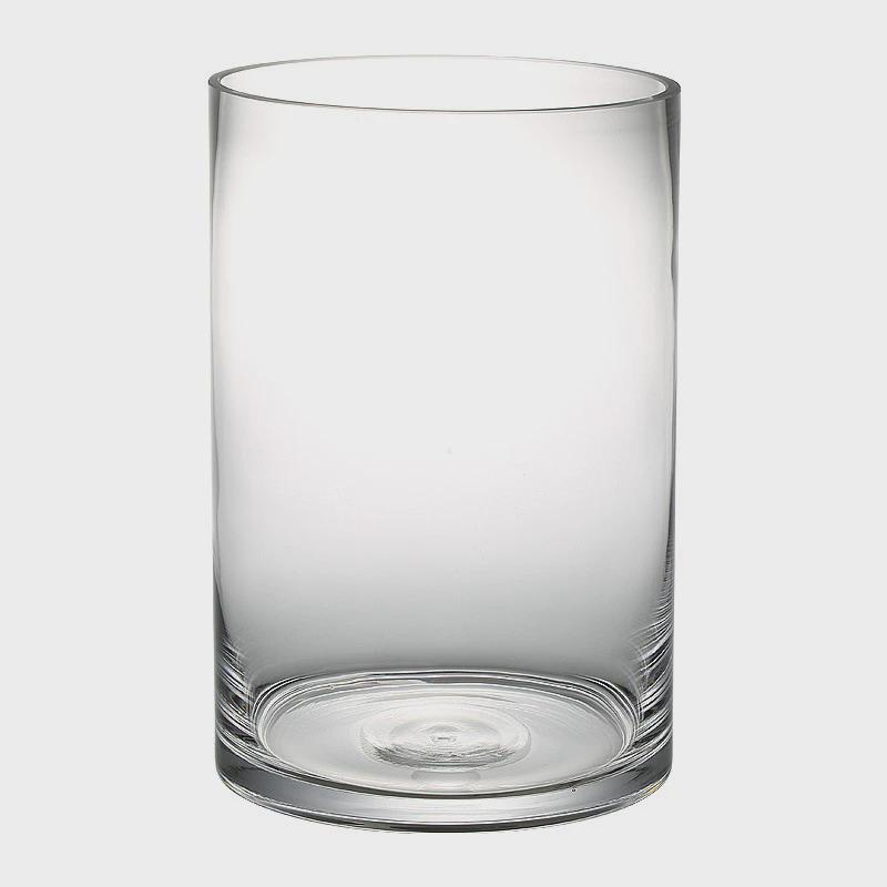 超白加厚玻璃鱼缸客厅小型桌面圆柱形直筒创意透明水培造景金鱼缸