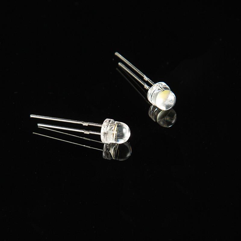发光二极管led灯珠大杯白光f5草帽灯珠缝纫机衣车灯5mm台灯小白灯