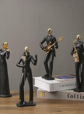 乐队人物摆件玄关装饰品客厅电视柜酒柜样板房办公室桌面摆设