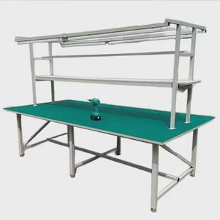 yq防静电工作台单双面带灯操作生产车间工厂流水线操作台打包维修