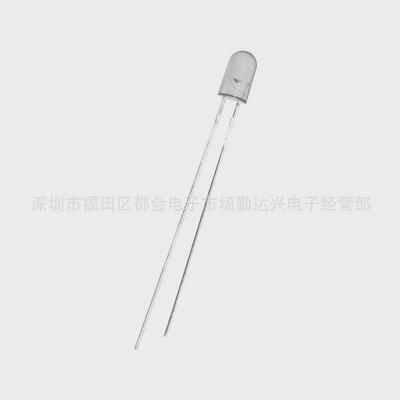 5mm无边白发黄f5无边黄光长脚高亮黄灯短脚LED直插发光二极管
