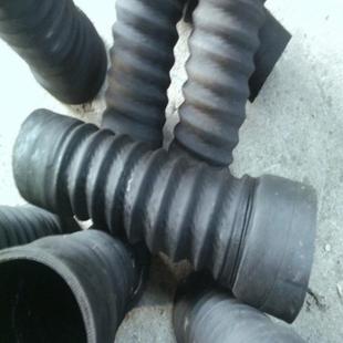 大口径橡胶钢丝波纹管塑料波纹管道pvc软接头伸缩波纹管