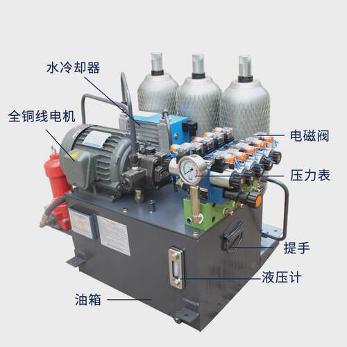 厂家生产蓄能器动力成套液压系统液压泵站液压动力站液压站单元