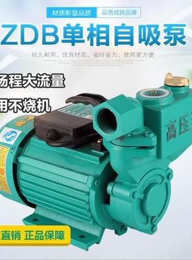 家用220v单相自吸泵静音全自动增压泵井水小型抽水泵铜线370750w