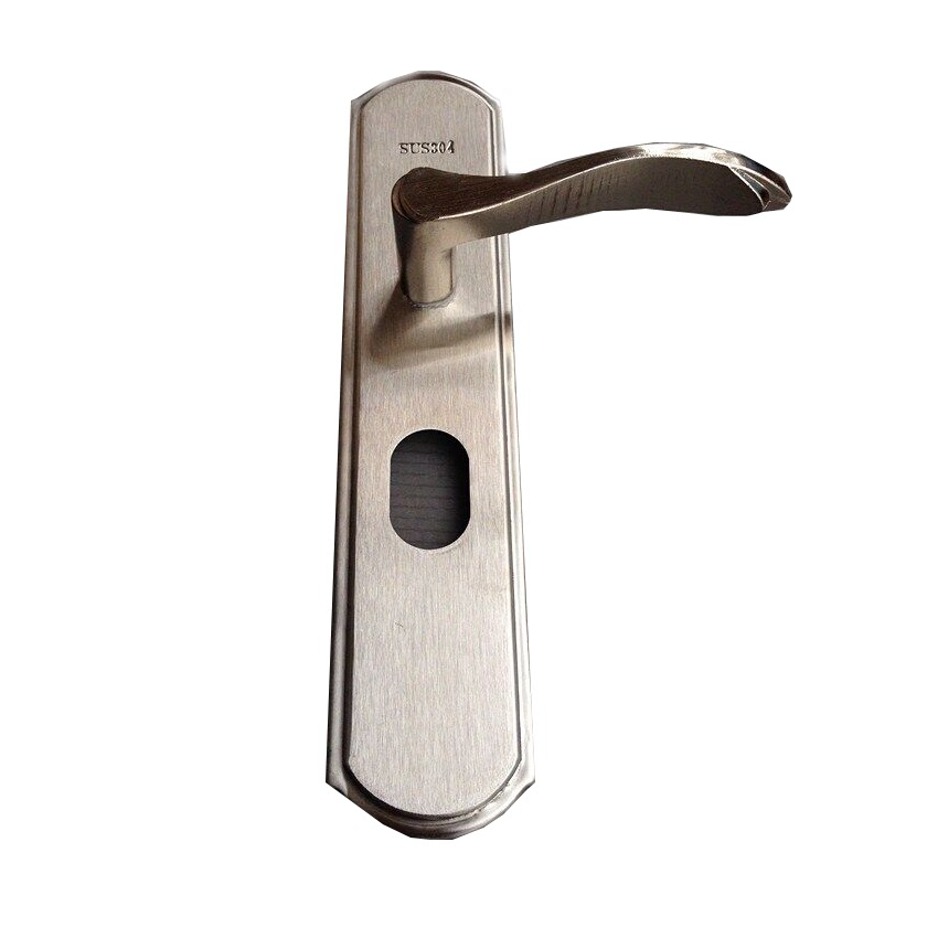 304防盗门把手通用型大门锁不锈钢大门锁把手户外双开大门锁 套装