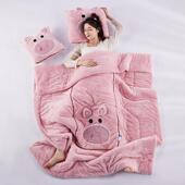 冬季 抱枕被子两用午睡枕头被空调汽车载内靠枕办公室折叠毯二合一